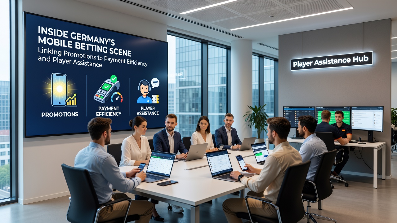 Illustration der Integration von Zahlungseffizienz und Spielerhilfe in mobilen Wett-Apps